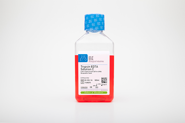 trypsin edta solution c(0.05%)edta(0,02%)with  phenol 100 ml 