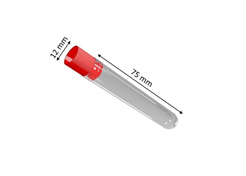 12x75mm test tüpü için plastik kapak