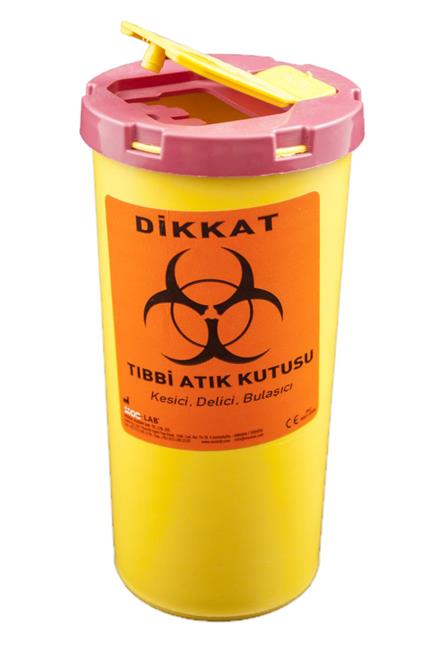 Tıbbi Atık Kovası 0,5 Lt